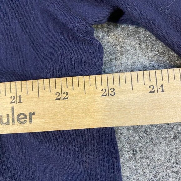 Polo Sport T-shirt L Blue Long Sleeve Cotton Spellout Vintage - Picture 3 of 8